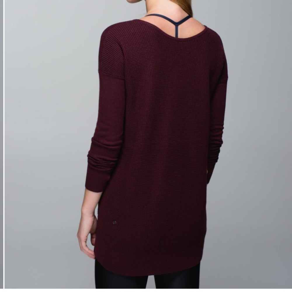 Lululemon The Sweater Life Bordeaux 4 GUC - Picture 2 of 7
